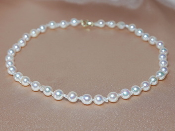 Perlový náhrdelník japonské akoya perly AA APN7580AAC Perlový náhrdelník japonské akoya perly AA APN7580AAC