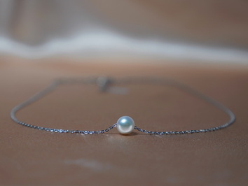 Strieborný náhrdelník pravá japonská akoya perla APN777AA+SW Strieborný náhrdelník pravá japonská akoya perla APN777AA+SW