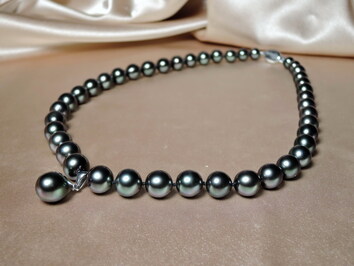 Perlový náhrdelník pravé tahitské perly TPN008 Perlový náhrdelník pravé tahitské perly TPN008