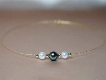 Perlový náhrdelník tahitská a akoya perly WW15YN-TA Perlový náhrdelník tahitská a akoya perly WW15YN-TA