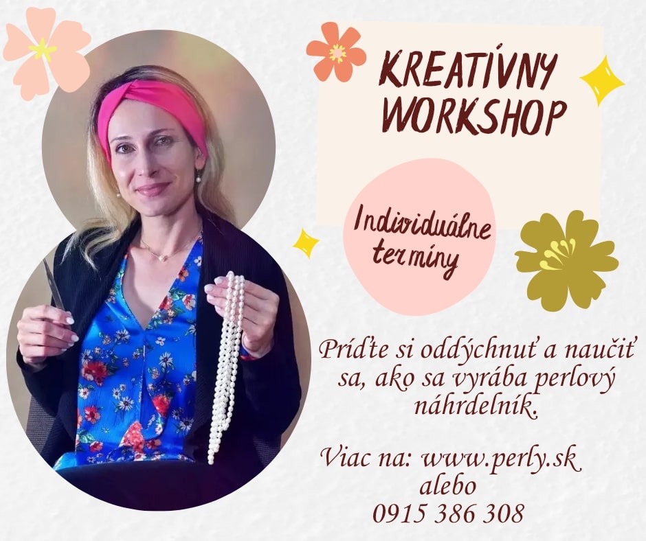 Kreatívny kurz - výroba perlového náhrdelníka. KK01 Kreatívny kurz - výroba perlového náhrdelníka. KK01