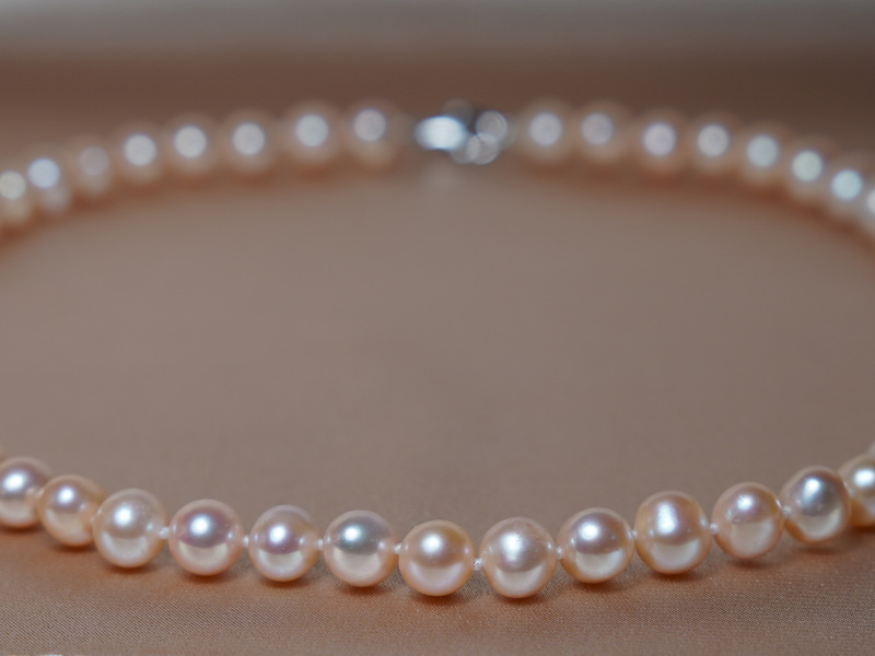 Náhrdelník z ružových sladkovodných perál 8mm ORSN8085AApG Náhrdelník z ružových sladkovodných perál 8mm ORSN8085AApG