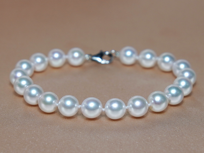 Náramok z japonských akoya perál AAA APB8085C Náramok z japonských akoya perál AAA APB8085C