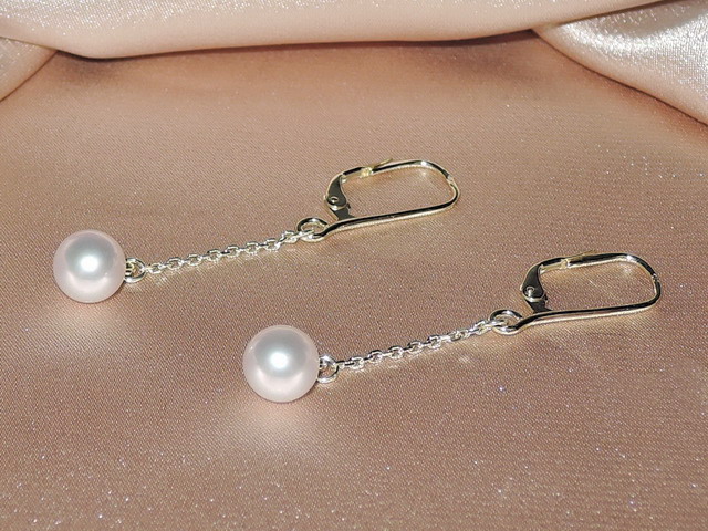 Perlové náušnice BC020YFE-W Perlové náušnice BC020YFE-W