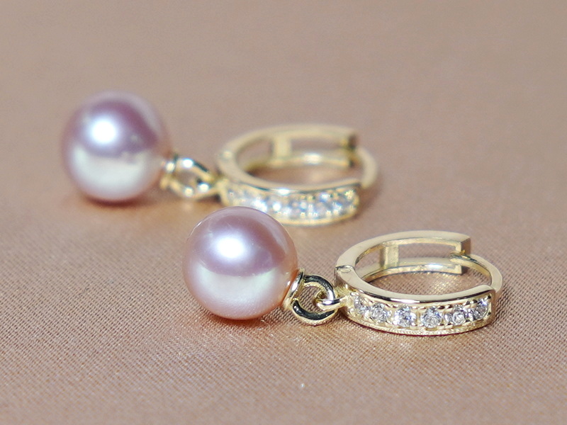 Zlaté náušnice 14K s pravou perlou DS120YFE-P Zlaté náušnice 14K s pravou perlou DS120YFE-P