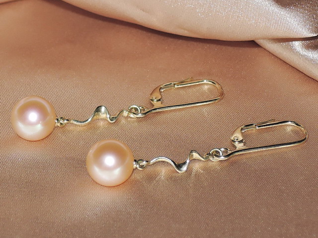 Perlové náušnice FE004pM Perlové náušnice FE004pM