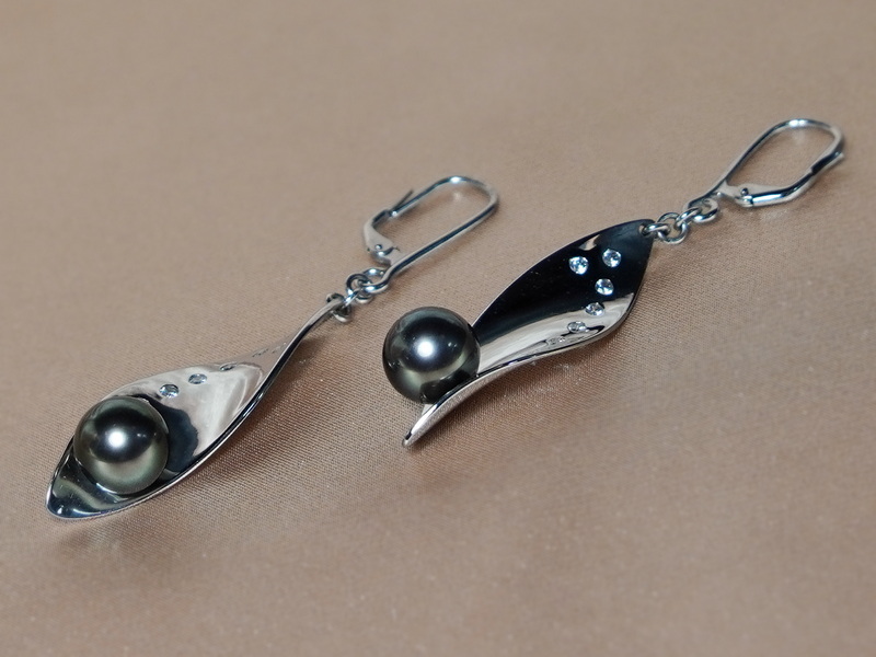 Perlové náušnice tahitské perly AAA v 14K zlate BC02WE-T Perlové náušnice tahitské perly AAA v 14K zlate BC02WE-T