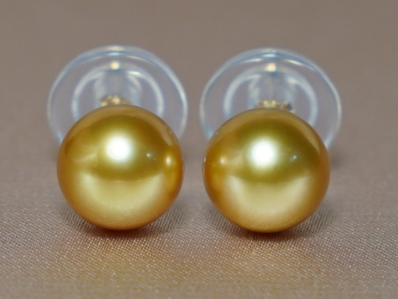 Zlaté náušnice 18K z perál Južného Pacifiku GE18KAA+ZY Zlaté náušnice 18K z perál Južného Pacifiku GE18KAA+ZY