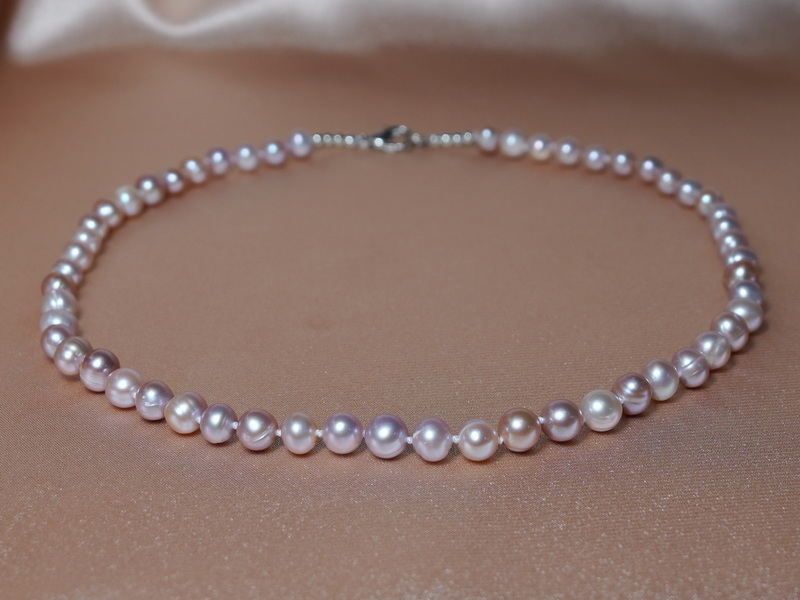 Perlový náhrdelník BPN07A+PG Perlový náhrdelník BPN07A+PG