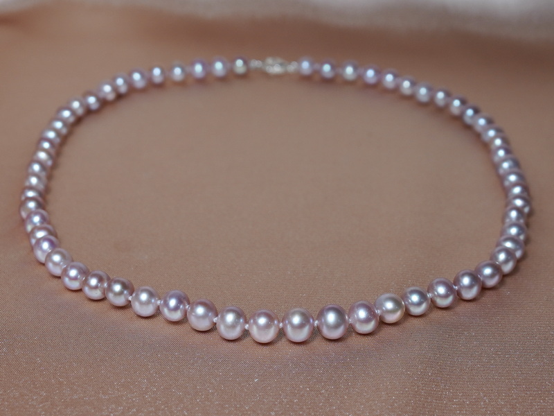 Náhrdelník sladkovodné perly 6-7mm AA+ ROSN6070AA+lZ Náhrdelník sladkovodné perly 6-7mm AA+ ROSN6070AA+lZ