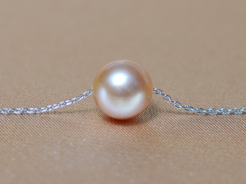 Pravá perla AAA na 14K zlatej retiazke FPN095AAAwL Pravá perla AAA na 14K zlatej retiazke FPN095AAAwL