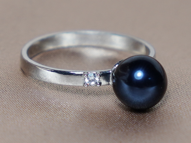 Prsteň s perlou BC027SR-B Prsteň s perlou BC027SR-B