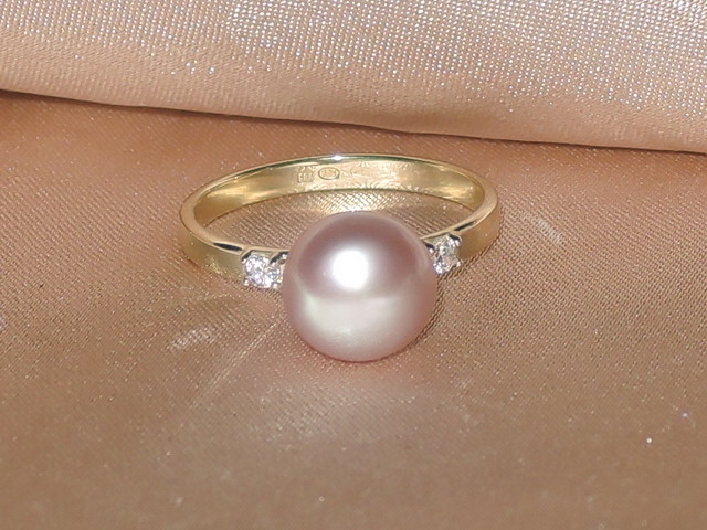 Prsteň s perlou BC027YBR-L Prsteň s perlou BC027YBR-L