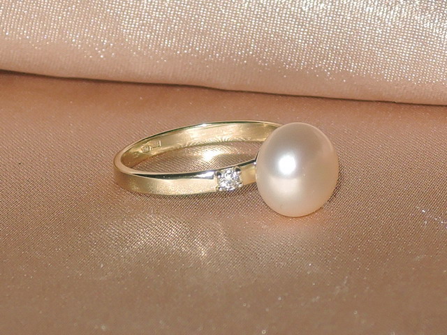 Prsteň s perlou BC027YBR-P Prsteň s perlou BC027YBR-P