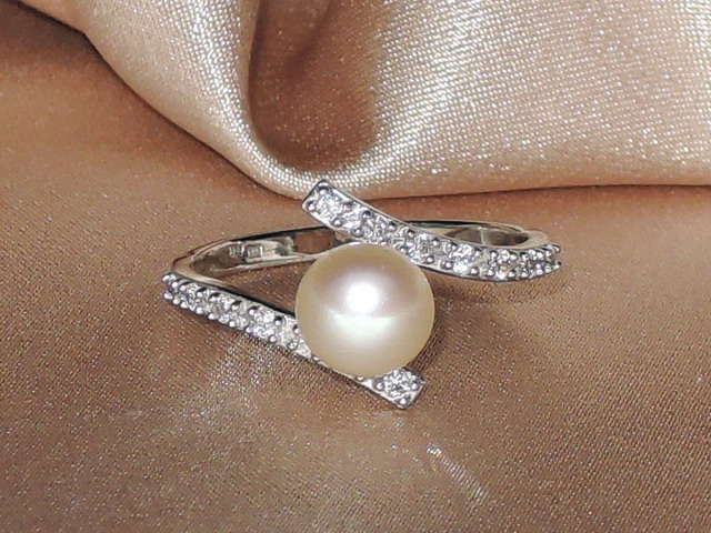 Prsteň s perlou BC029SBR-P Prsteň s perlou BC029SBR-P