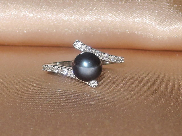 Prsteň s perlou BC029WBR-B Prsteň s perlou BC029WBR-B