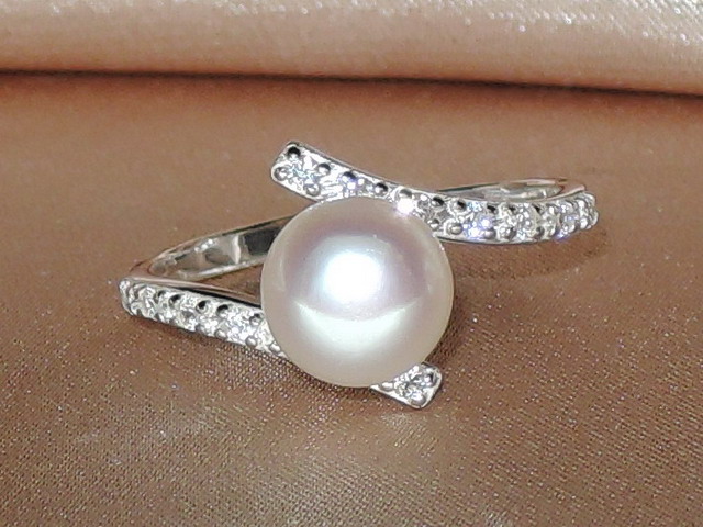 Prsteň s perlou BC029WBR-W Prsteň s perlou BC029WBR-W