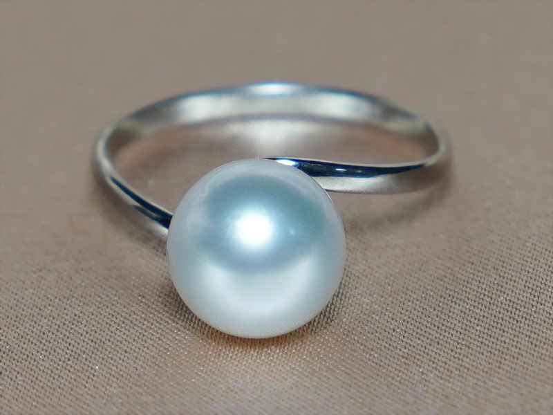 Prsteň s perlou Južného Pacifiku BC028WR-W Prsteň s perlou Južného Pacifiku BC028WR-W