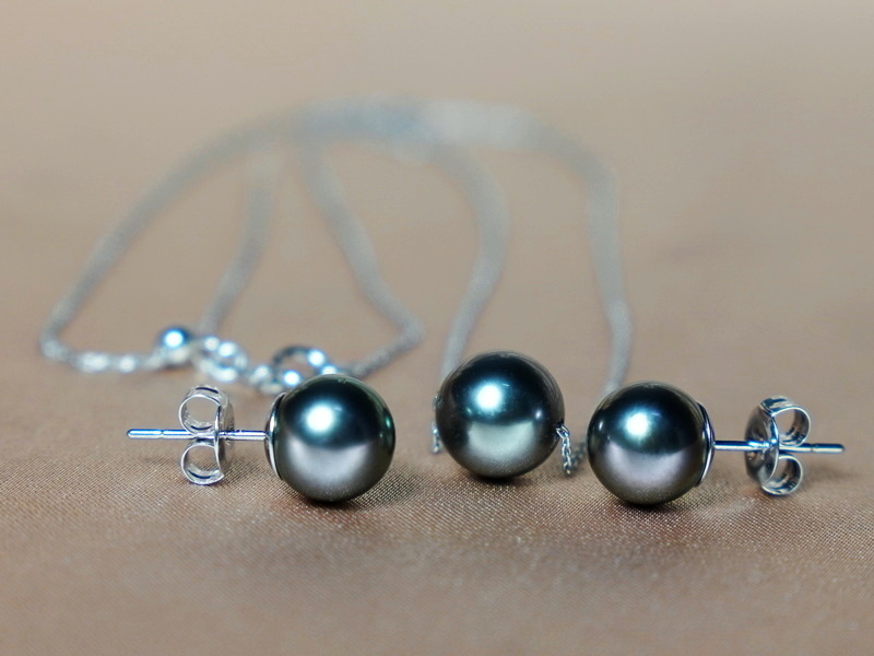 Set šperkov s tahitskými perlami TPSET500wQ Set šperkov s tahitskými perlami TPSET500wQ