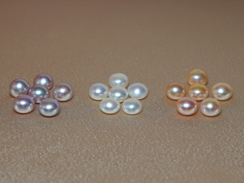 Sladkovodné perly pologuľaté polovŕtané BLPBAA+Z Sladkovodné perly pologuľaté polovŕtané BLPBAA+Z