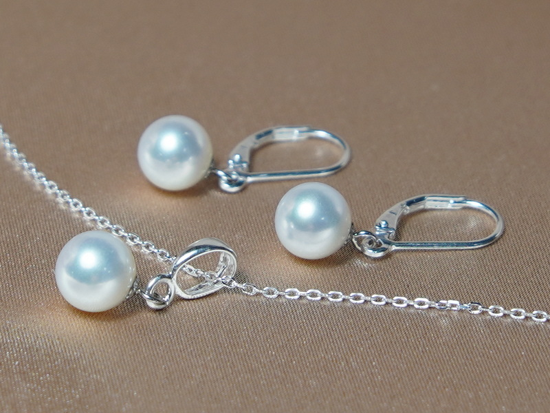 Šperky s perlami FPS002wT Šperky s perlami FPS002wT