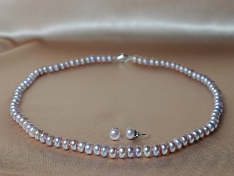 Súprava perlových šperkov BPS6575AA+LG Súprava perlových šperkov BPS6575AA+LG