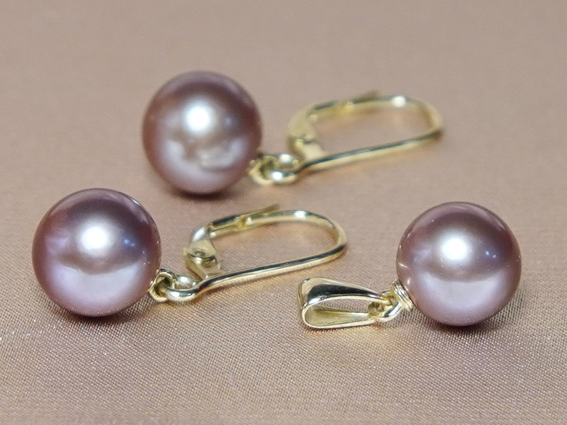 Zlatá perlová súprava šperkov EPS1011yZ Zlatá perlová súprava šperkov EPS1011yZ