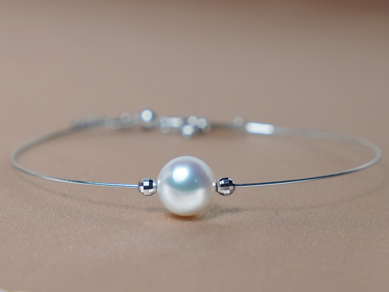 Zlatý náramok 18K s perlou Južného Pacifiku WW07WB-W Zlatý náramok 18K s perlou Južného Pacifiku WW07WB-W