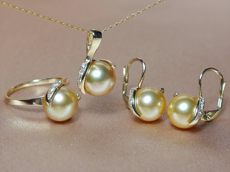 Zlatý perlový set BC05YS-G Zlatý perlový set BC05YS-G