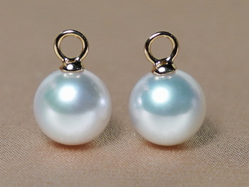 Japonské akoya perly so zlatými očkami 14K WW018YE-A