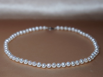 Náhrdelník z pravých bielych sladkovodných perál ORSN6575AA+wA Náhrdelník z pravých bielych sladkovodných perál ORSN6575AA+wA