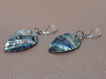 Náušnice z Abalone lastúry ALPE010G