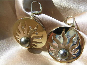 Perlové náušnice BC01YE-T Perlové náušnice BC01YE-T