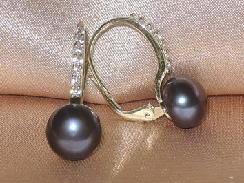 Perlové náušnice  BC021YBE-B Perlové náušnice  BC021YBE-B