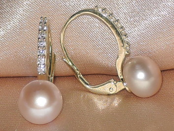 Perlové náušnice  BC021YBE-L Perlové náušnice  BC021YBE-L