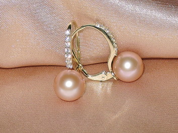 Perlové náušnice  BC021YFE-P Perlové náušnice  BC021YFE-P