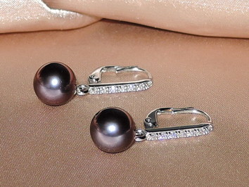 Perlové náušnice  BC024WFE-B Perlové náušnice  BC024WFE-B