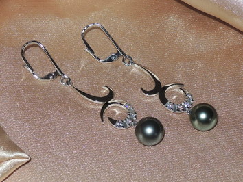 Perlové náušnice BC03WE-T Perlové náušnice BC03WE-T