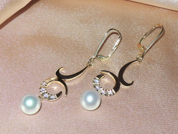 Perlové náušnice BC03YE-W Perlové náušnice BC03YE-W