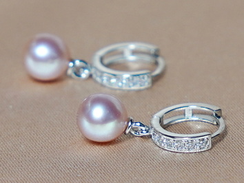 Perlové náušnice  DS120WFE-P Perlové náušnice  DS120WFE-P