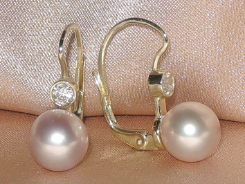 Perlové náušnice  DS222YFE-L Perlové náušnice  DS222YFE-L