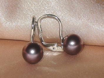 Perlové náušnice  DS701WFE-B Perlové náušnice  DS701WFE-B