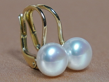 Perlové náušnice  DS701YBE-W Perlové náušnice  DS701YBE-W