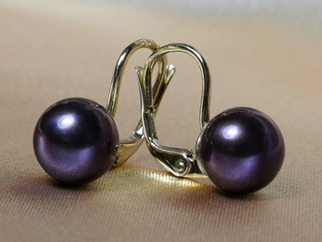 Zlaté náušnice s pravými perlami DS701YFE-B Zlaté náušnice s pravými perlami DS701YFE-B