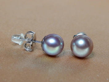 Zlaté náušnice 14K s riečnymi perlami AAA FLE585AAAwP Zlaté náušnice 14K s riečnymi perlami AAA FLE585AAAwP