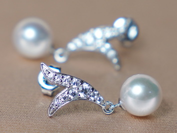 Perlové náušnice WW06WVE-A Perlové náušnice WW06WVE-A