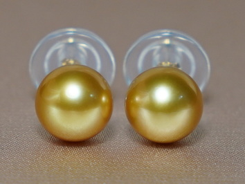 Zlaté náušnice 18K z perál Južného Pacifiku GE18KAA+ZY Zlaté náušnice 18K z perál Južného Pacifiku GE18KAA+ZY
