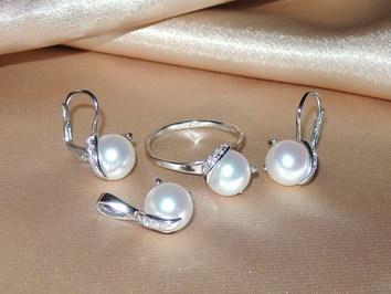 Perlové šperky BC05WS-W Perlové šperky BC05WS-W