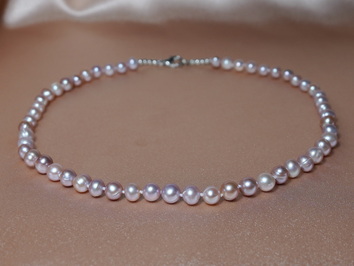 Perlový náhrdelník BPN07A+PG Perlový náhrdelník BPN07A+PG