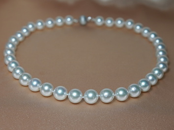 Perlový náhrdelník juhomorské perly JPN125AA+wO Perlový náhrdelník juhomorské perly JPN125AA+wO